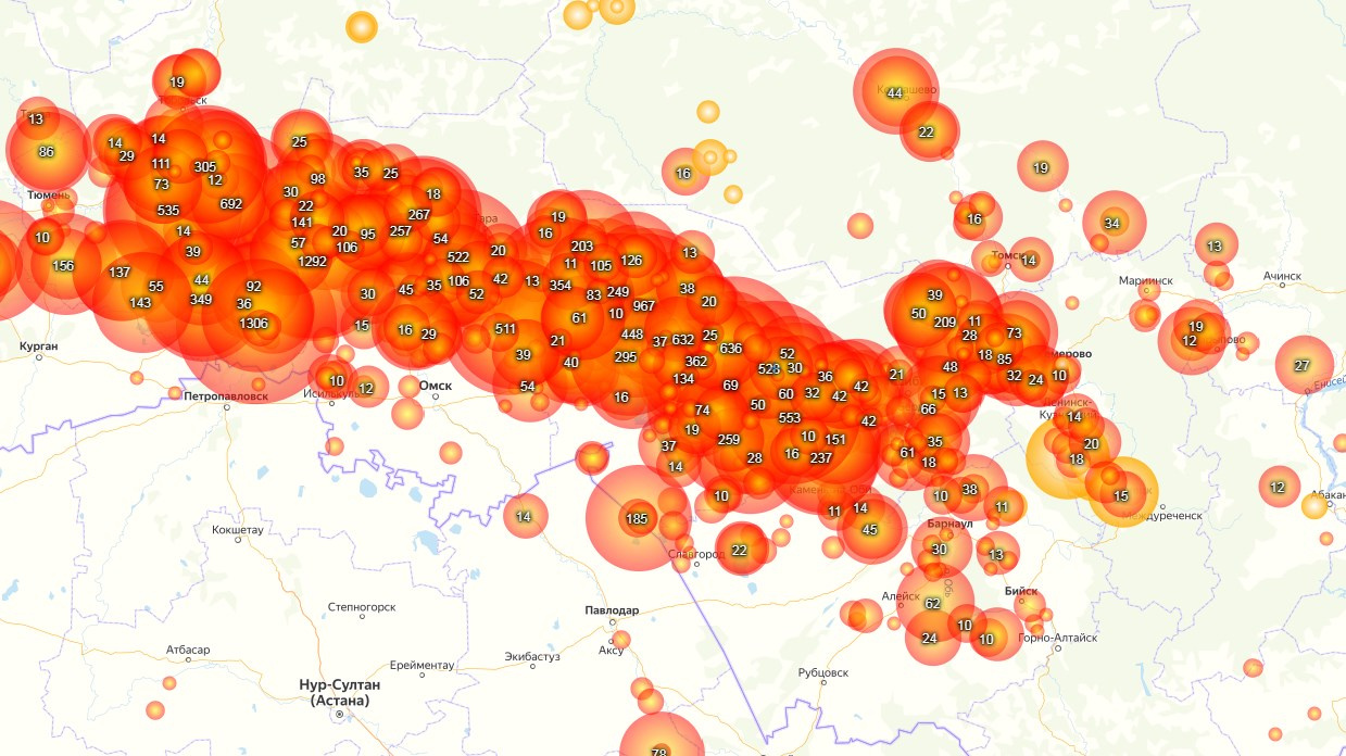 Карта лесных пожаров в новосибирской области