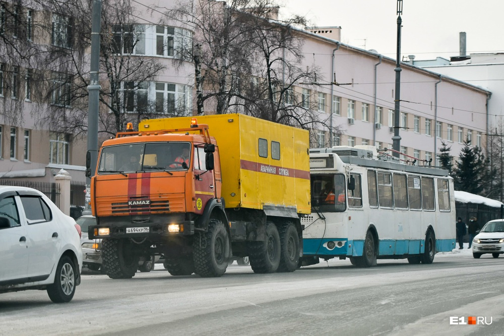 В морозы транспорт Екатеринбурга ходил очень плохо