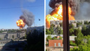 Адские взрывы: кадры с сильнейшего пожара на газозаправочной станции в Новосибирске