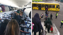 «Один двигатель не крутился»: в Толмачево пассажиров попросили покинуть самолет на Москву перед вылетом