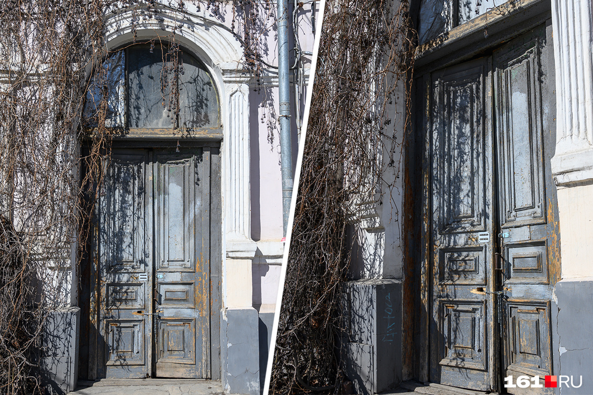 На Пушкинской подобной красоты не сосчитать. Эта дверь, например, соседствует со знаменитым «подъездом художников» — ищите <nobr class="_">55-й</nobr> и <nobr class="_">59-й</nobr> дома