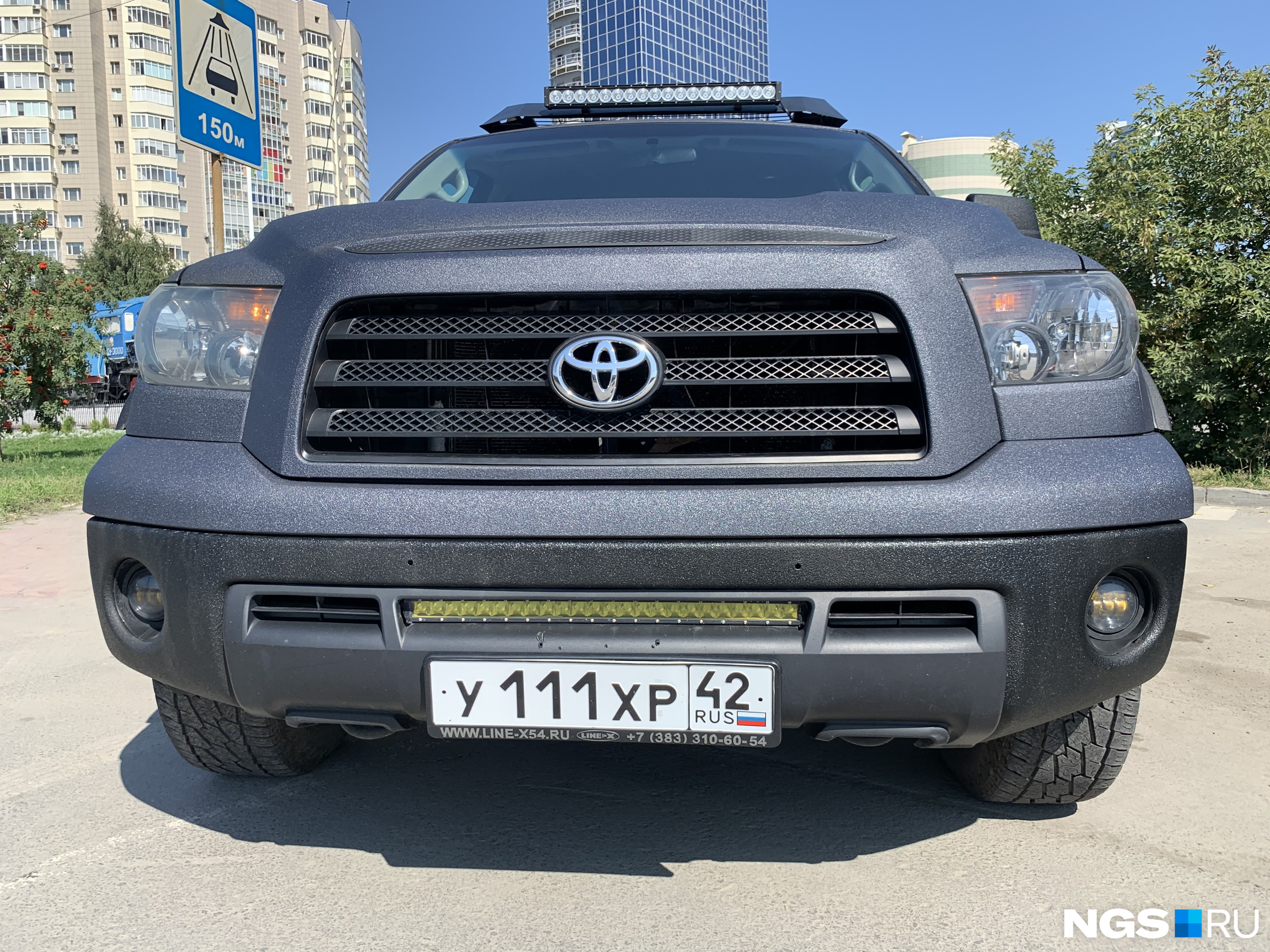 Установлен дополнительный свет на багажник