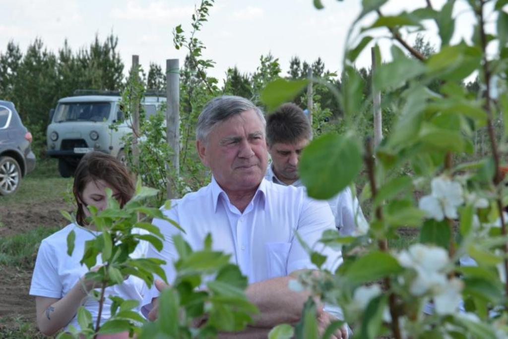 Первый замминистра сельского хозяйства Александр Завалищин (на первом плане) урожайные прогнозы давать не берется