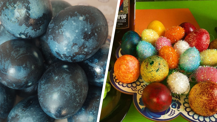 Космические и пушистые: ярославцы показали, как необычно покрасили яйца к Пасхе