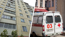 На МЖК в Новосибирске из окна многоэтажки выпала женщина