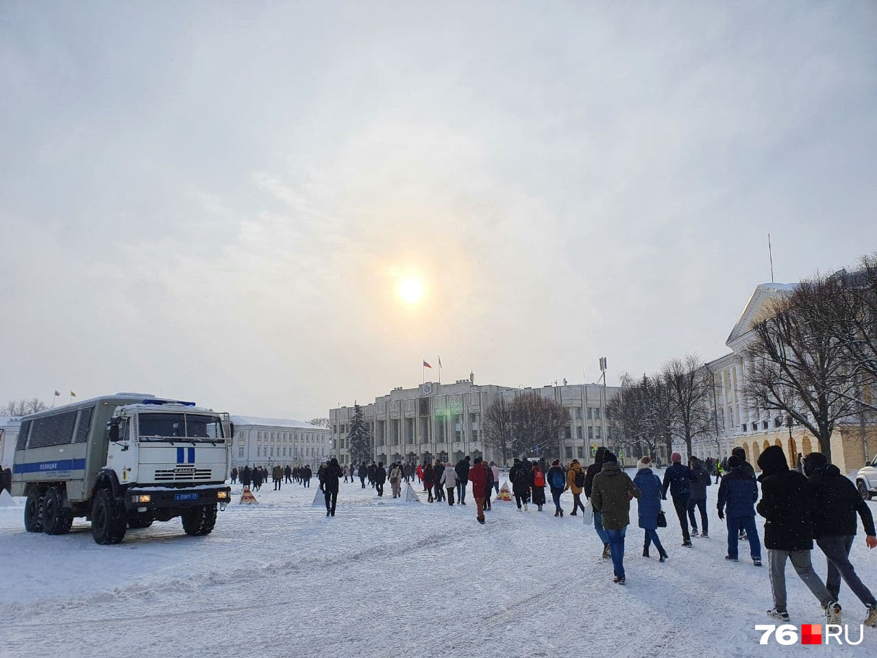 Вход на Советскую площадь был открыт 