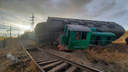 В Челябинской области сошли с рельсов локомотив и вагоны с пшеницей