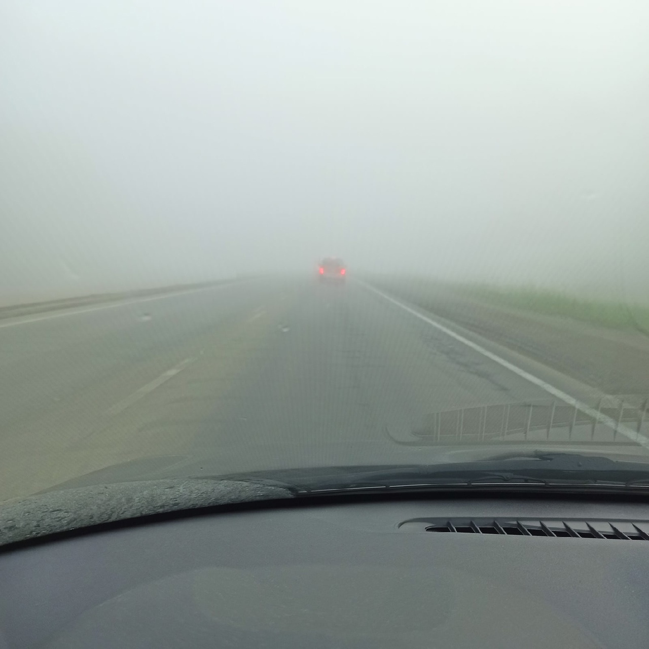 На Восточном обходе из-за тумана была плохая видимость