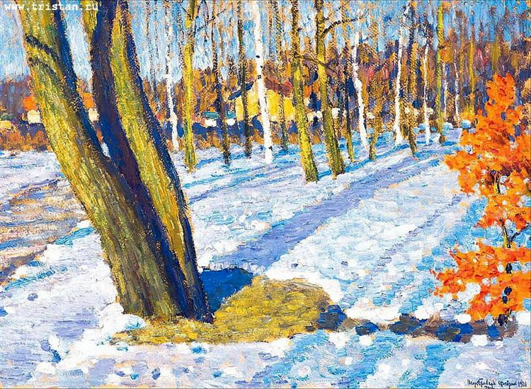 «Мартовский снег», Игорь Грабарь, 1921