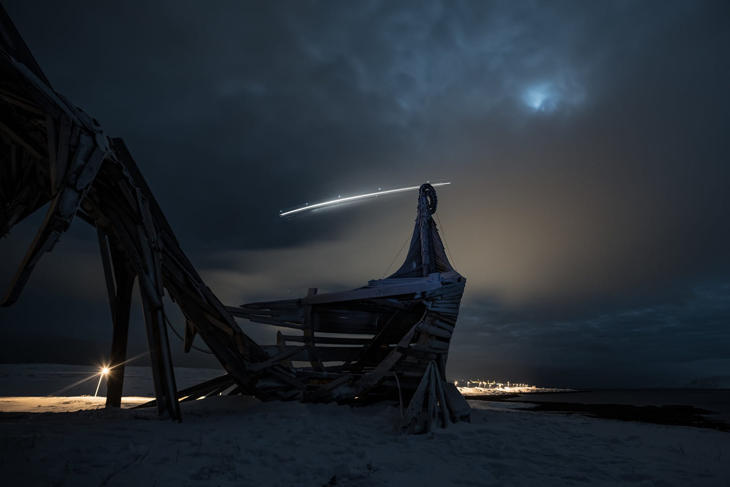 Арт-объект «Драккар-Левиафан». Вардё, Норвегия