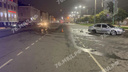 Два человека пострадали: в центре Ярославля мотоцикл влетел в легковушку