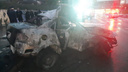 В центре Новосибирска вспыхнул Volkswagen: три человека сгорели заживо в автомобиле