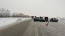 Женщина-водитель погибла, трое детей и двое взрослых попали в больницу после ДТП под Новосибирском