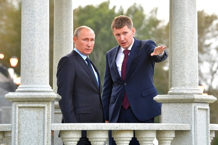 Президент Путин вместе с губернатором Решетниковым