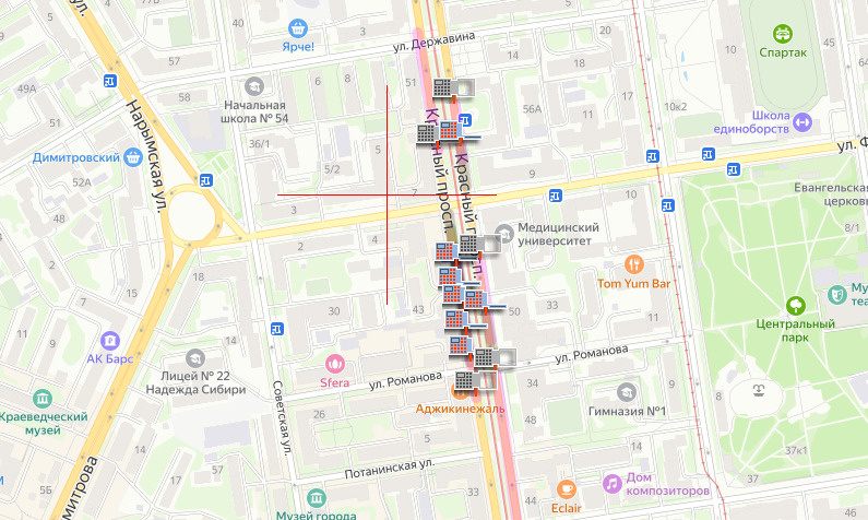 Камеры гибдд новосибирск карта схема