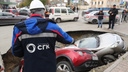 СГК пообещала компенсацию владельцам автомобилей, провалившихся под асфальт в Новосибирске