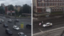 Мужчина прогулялся в Новосибирске навстречу <nobr class="_">машинам —</nobr> вышло эффектно, но теперь его ищет полиция