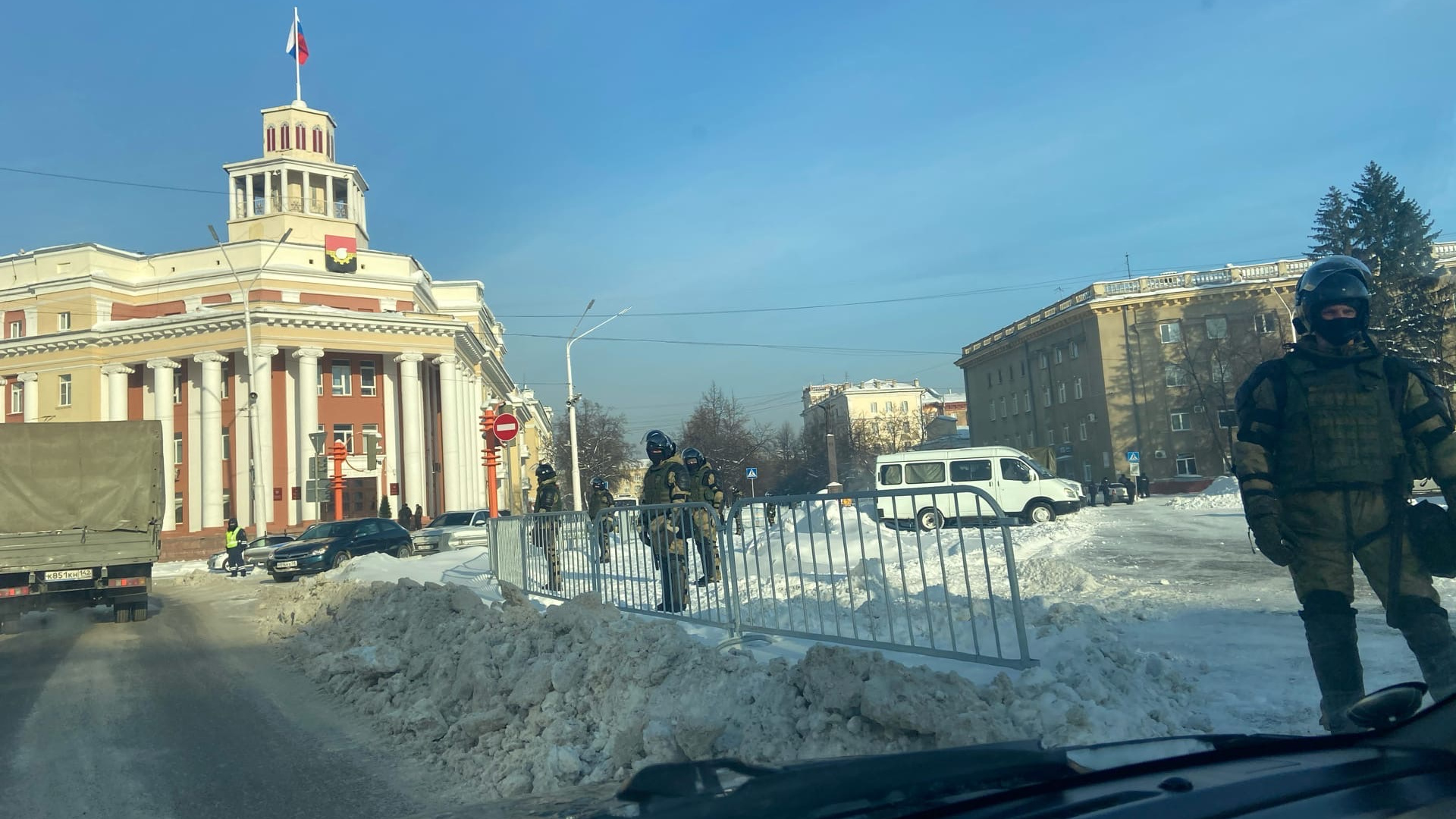 В Кемерово задержали четырех участников несанкционированного митинга в поддержку Алексея Навального
