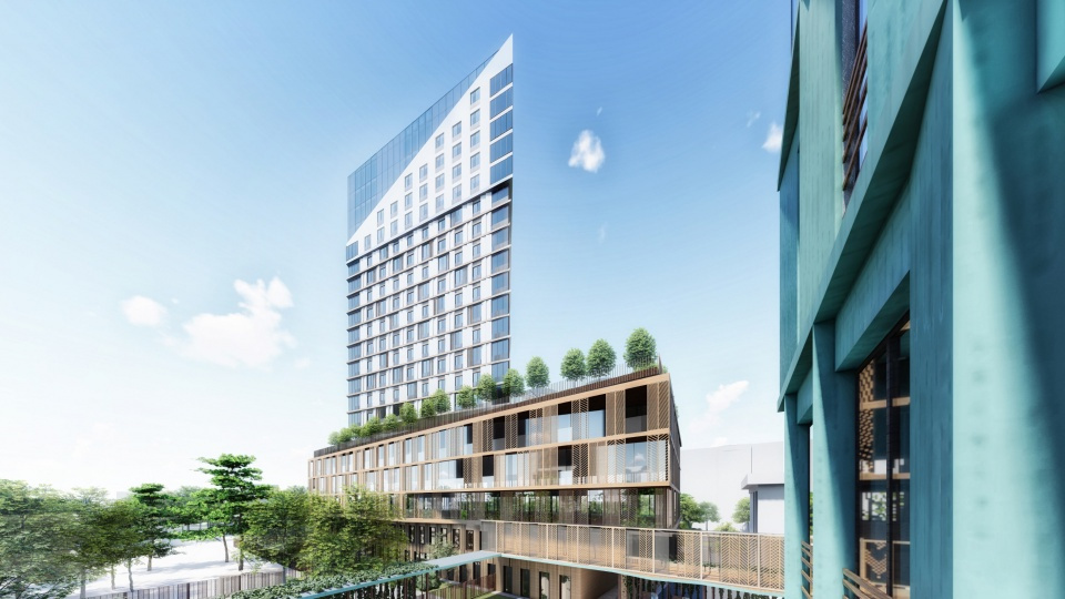 Доминантой станет 32-этажный жилой дом