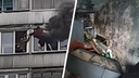 «Думала, он бросаться полез»: подробности страшного пожара на Фрунзе, где подростка спасли соседи по балкону
