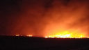 В Курганской области горели поля и лес возле деревни