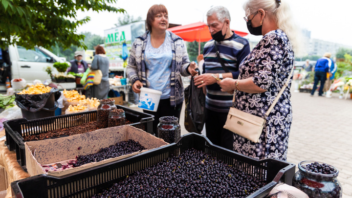 Почем дары садоводов и грибников в Красноярске: обзор городских рынков