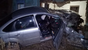 В Курганской области водитель иномарки проломил стену жилого дома