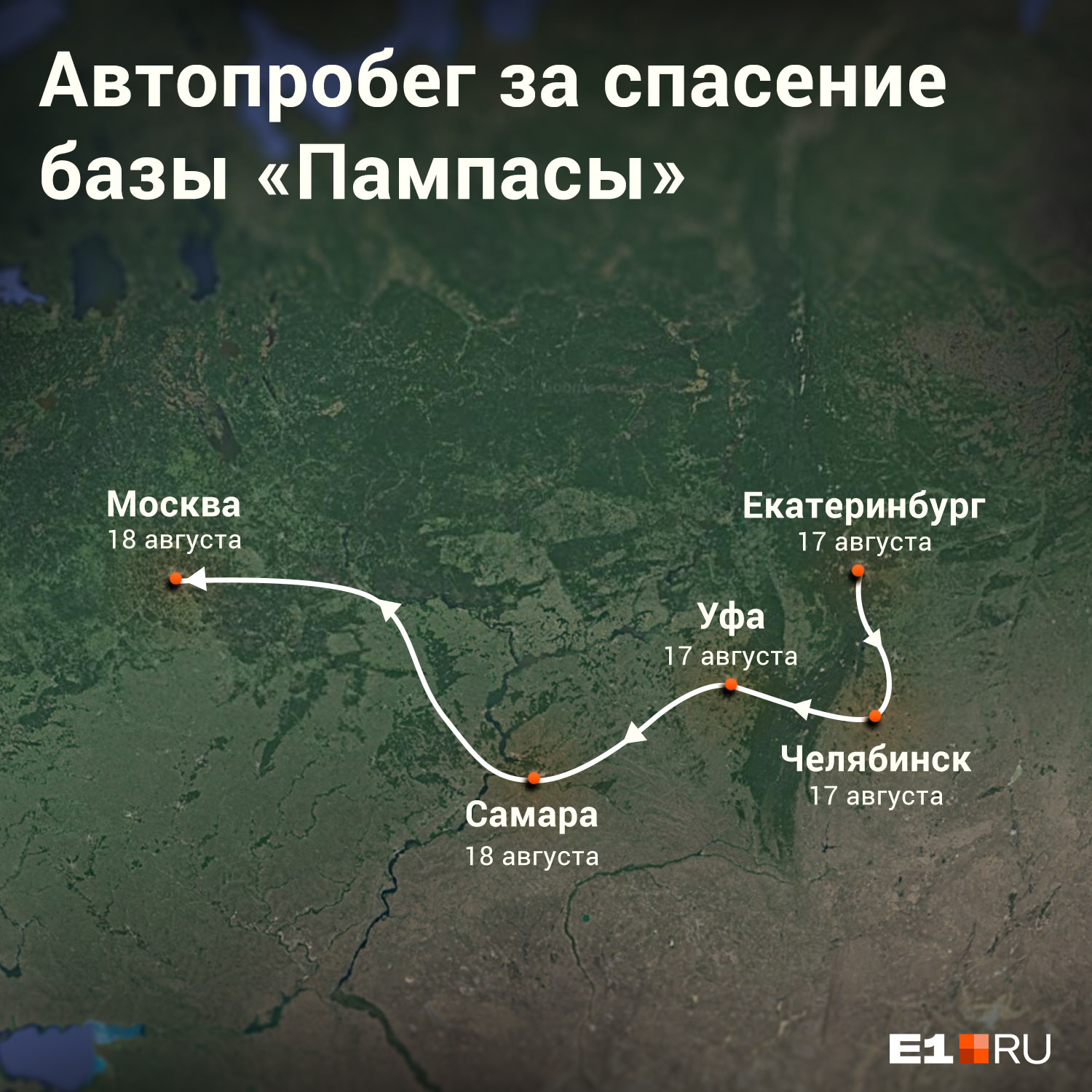 Автопробег проедет через пять крупных городов Автопробег проедет через пять крупных городов