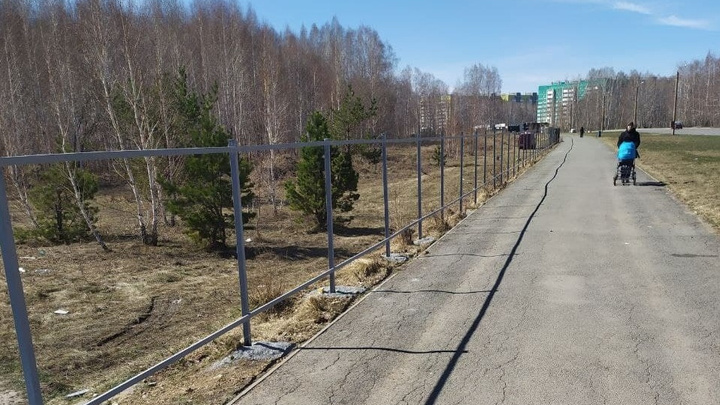 В мэрии рассказали, что появится за выросшим забором у леса на Северо-Западе Челябинска