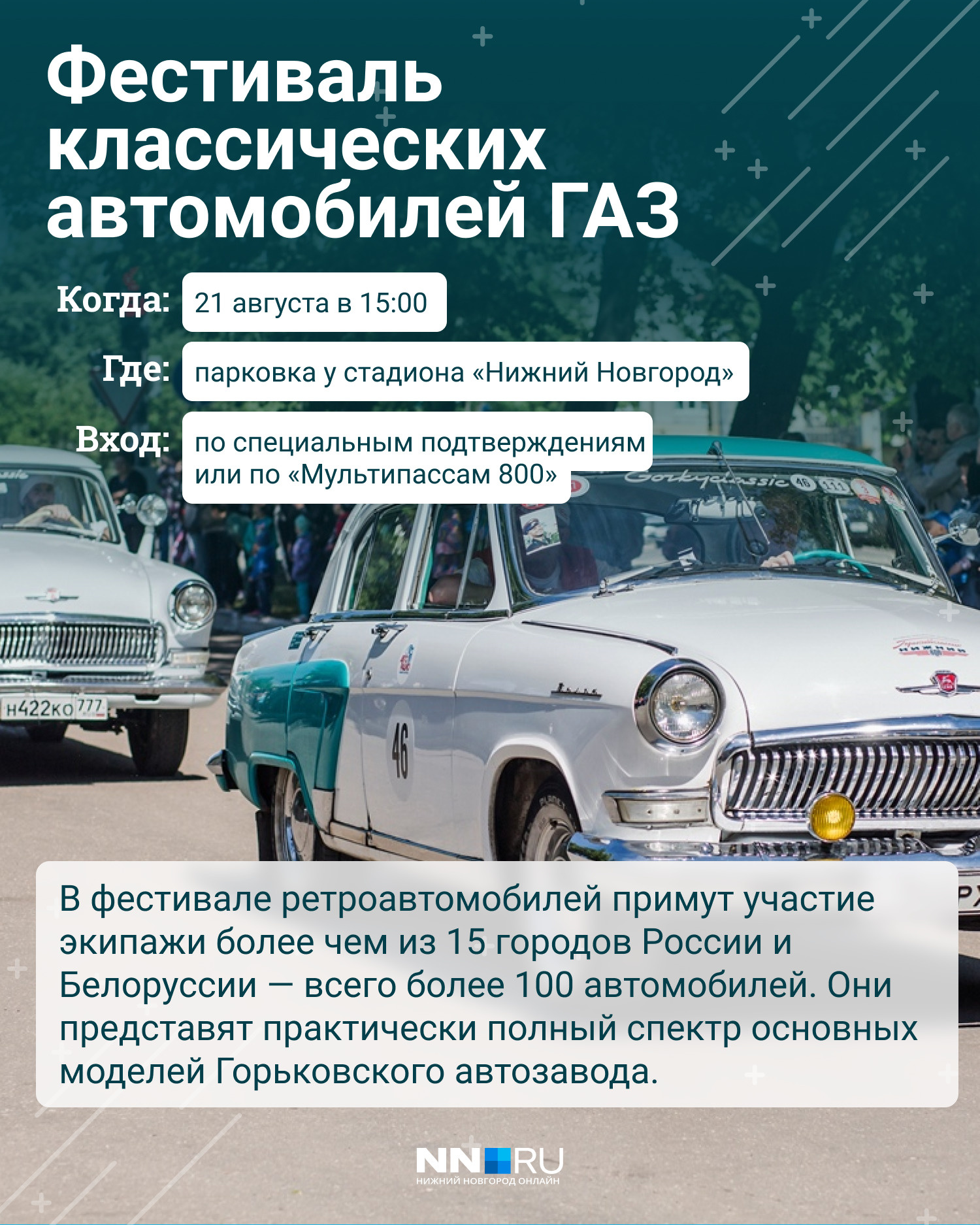 Фестиваль классических автомобилей ГАЗ