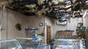 В Дзержинском районе Волгограда на рынке сгорел павильон