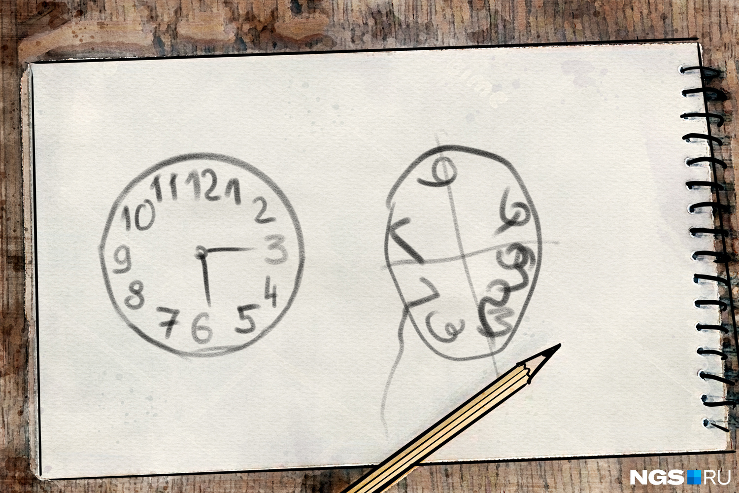 «Рисование часов» — один из простейших тестов на определение когнитивных нарушений