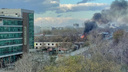 В центре Челябинска, где хотят построить небоскреб, вспыхнул пожар — четвертый за несколько месяцев