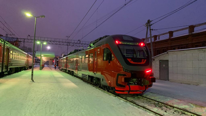 Из Перми в Лысьву запустили рельсовый автобус нового поколения