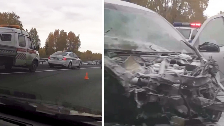 В аварии на трассе М-5 под Челябинском погиб пассажир Opel Astra