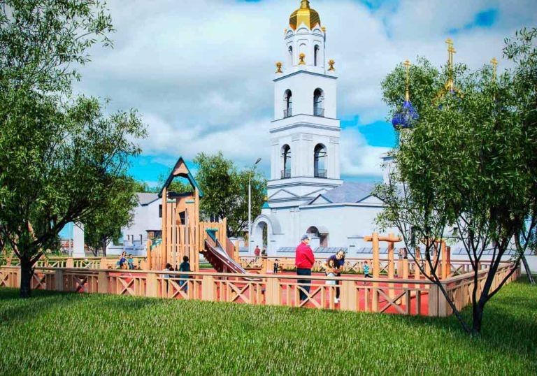 Эскиз благоустройства территории у Яковлевской церкви