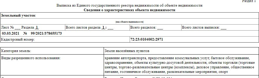 Фрагмент из выписки Росреестра на «отрезанный» участок Фрагмент из выписки Росреестра на «отрезанный» участок