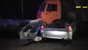 На Гусинобродском шоссе водитель легковушки погиб при столкновении с КАМАЗом