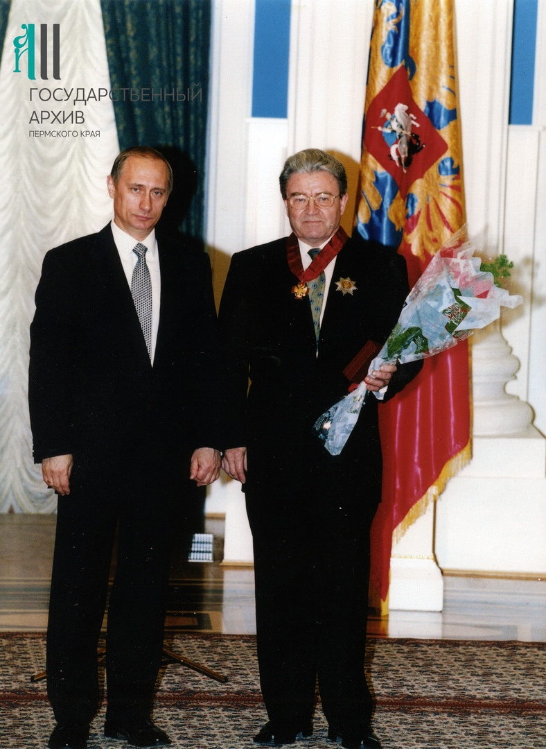 Владимир Путин и Геннадий Игумнов на встрече Владимир Путин и Геннадий Игумнов на встрече