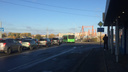 Авария на Кузнечевском мосту с участием двух иномарок спровоцировала пробку