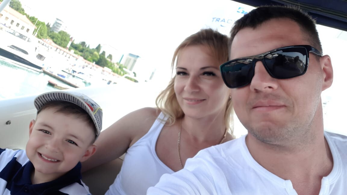 Иван, Ольга и их сын Дима