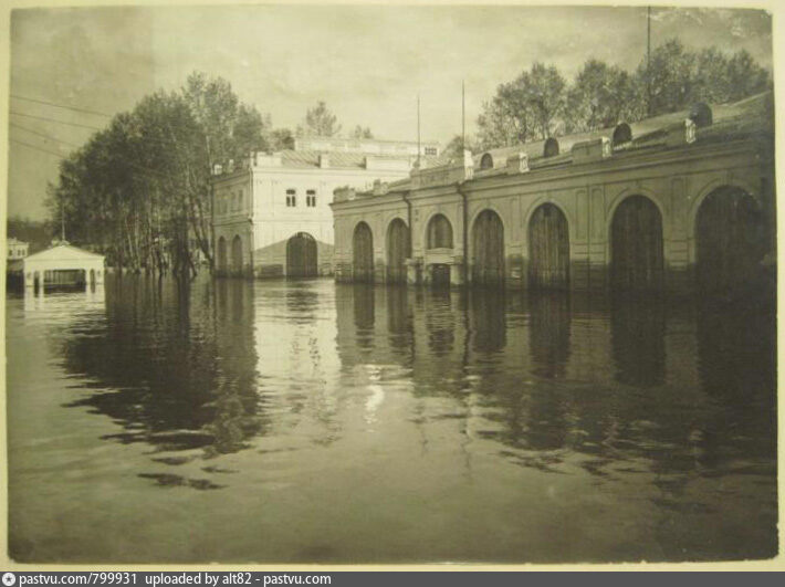 Павильоны Госторга на Пушной набережной, около 1926 года