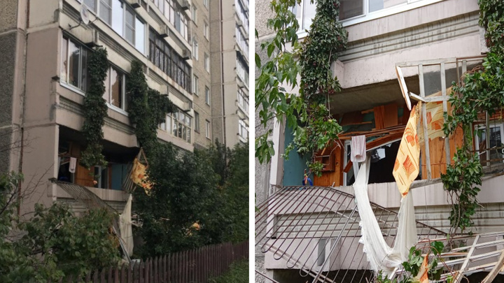 Жильцов дома на Уралмаше, где произошел взрыв, попросили не выходить на балкон