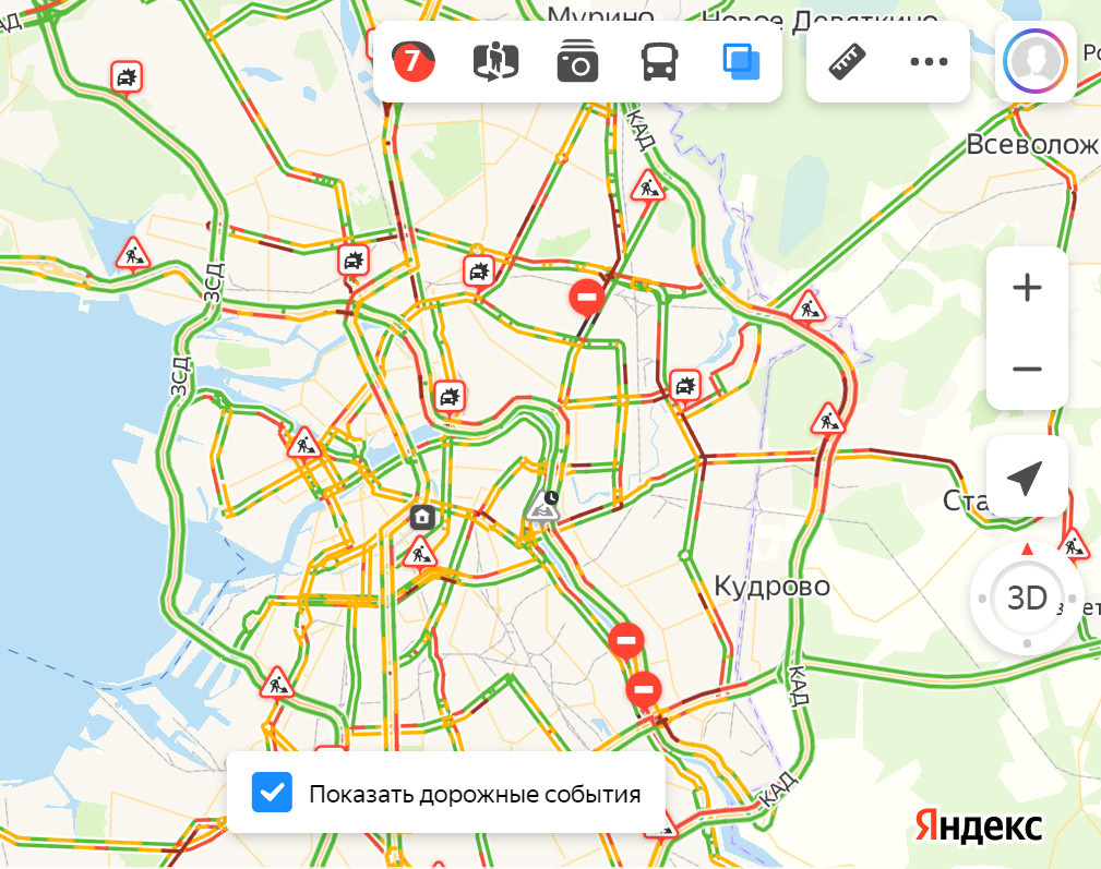 Пробки на дорогах спб в реальном времени карта онлайн бесплатно без регистрации смотреть