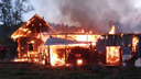 «Подозреваем поджог»: в Челябинской области многодетная семья осталась без дома из-за пожара