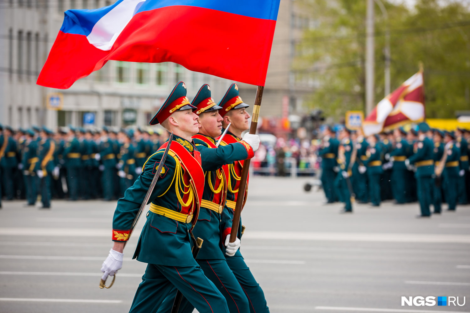 Карта парада 9 мая новосибирск