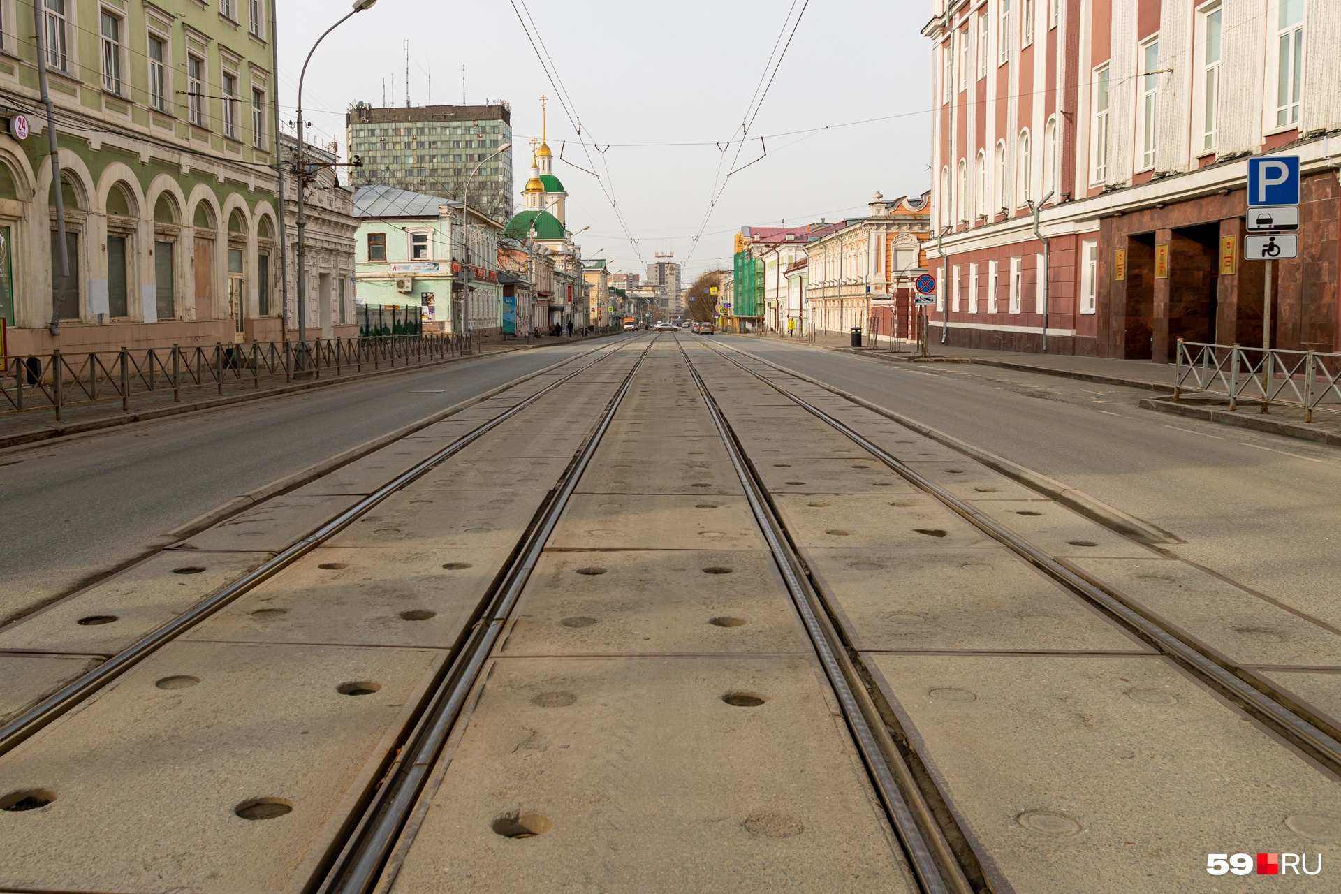 Так выглядела улица 30 марта, в этот день началась всероссийская нерабочая неделя