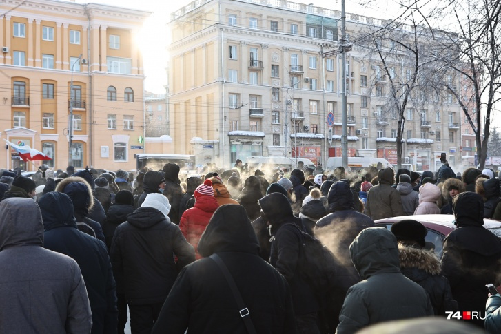 Во время предыдущей акции протеста люди шли от бульвара Славы до памятника Курчатову Во время предыдущей акции протеста люди шли от бульвара Славы до памятника Курчатову