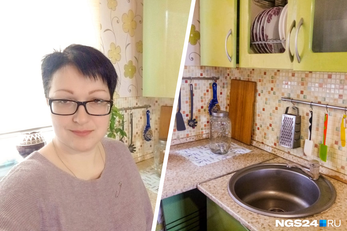 Надежда Кисленко пытается не унывать на своей кухне без воды