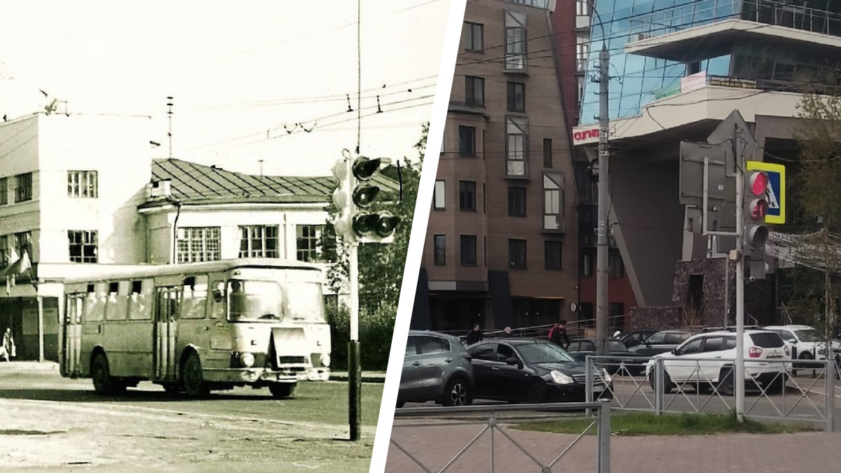 «Зачем в центре эти коробки?»: строитель из Архангельска сравнивает фотографии города разных лет